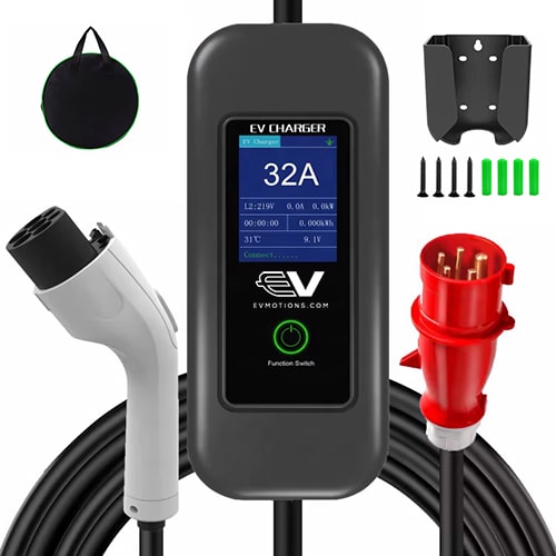 2-EVMOTIONS Delta Wi-Fi EVSE Type2 (3x16A) Mobiele lader
