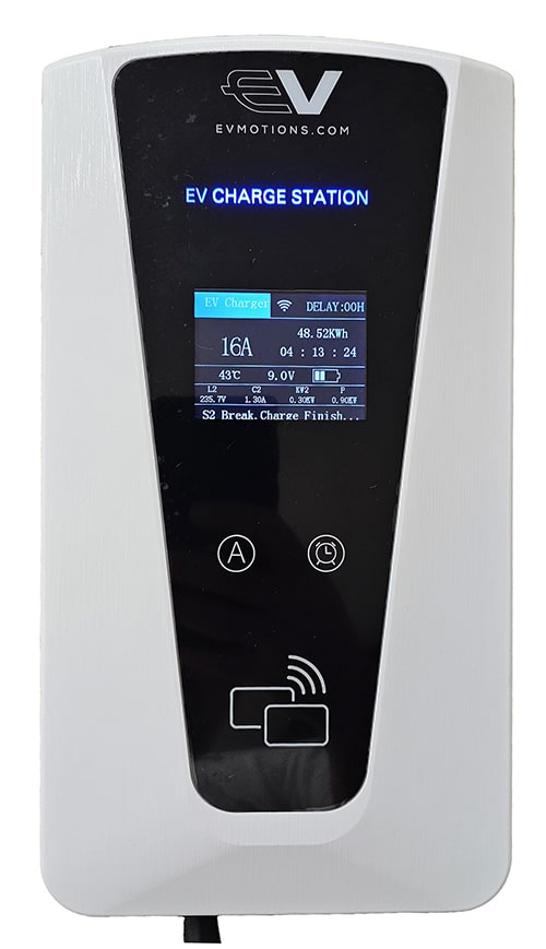 1-EVMOTIONS Delta Smart Wallbox Type2 7.4kw Wi-Fi Laadstation